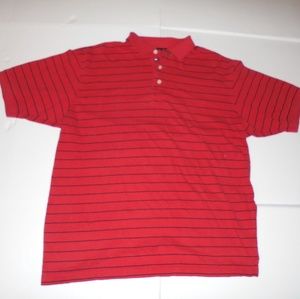 Tommy Hilfiger golf polo red with blue stripes